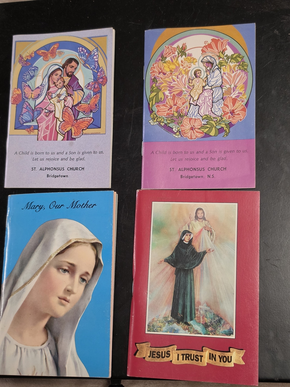 Vintage Catholic Prayer Booklets Set of 4 - 1980s 1990s Religious Ephemera
